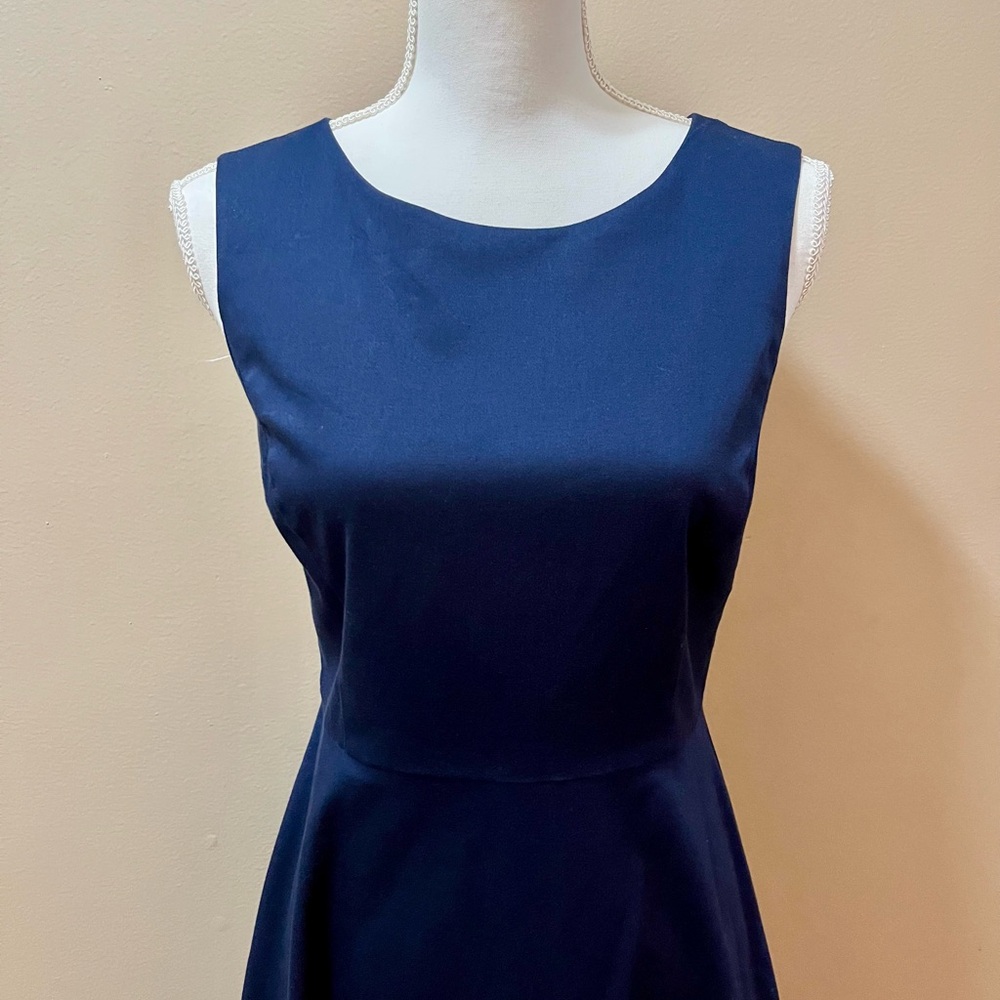 Draper James Navy Blue A line Dress Size 4 - Picture 5 of 8